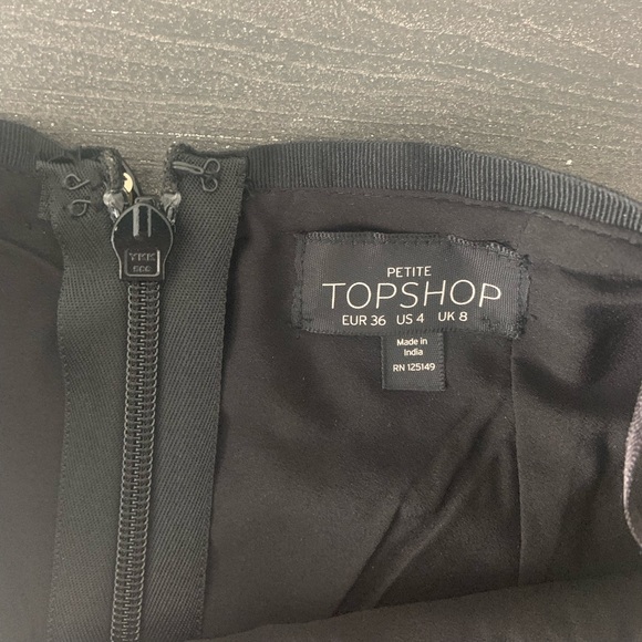 TOPSHOP GOLD SKIRT - Picture 2 of 2